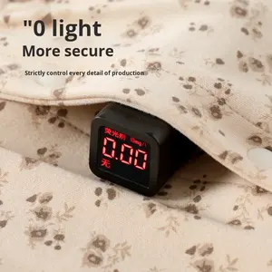 Pijama Enterizo <span class=keywords><strong>de</strong></span> Algodón sin Costuras para Recién Nacido, Unisex, para las Cuatro Estaciones, Manga Larga, Cierre <span class=keywords><strong>de</strong></span> Botón, Camiseta Base, Mono, Suave, con Estampado Floral <span class=keywords><strong>de</strong></span> Ensueño - Product Image 3