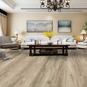 Suelo SPC de núcleo rígido, compuesto de piedra y plástico, resistente al agua, diseño moderno y liso, resistente al desgaste, con diseño gráfico. - Product Image 1