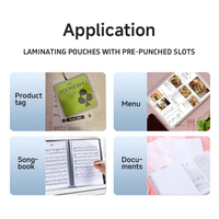 Pochettes de plastification personnalisées pour cartes de visite 10 mil avec fente, étiquettes de bagage, film de plastification avec fentes pré-percées