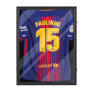 Vitrine 3D carrée <span class=keywords><strong>en</strong></span> bois avec façade <span class=keywords><strong>en</strong></span> <span class=keywords><strong>verre</strong></span> UV profond pour maillots et objets sportifs - Product Image 5
