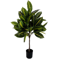 Großhandel Künstlicher Immergrüner Baum für Innen und Außen Banyanbaum 95cm Topfpflanze Wohnzimmer Garten Landschaftsgestaltung Dekoration