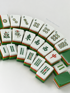 Juego de Mahjong de Lujo para Niños <span class=keywords><strong>Daen</strong></span>, Estilo Can, Acrílico Ecológico y Duradero, para 4 Jugadores, Serie Ice Flower Shell - Product Image 3