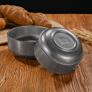 Bol rétro à double couche en acier inoxydable 304 pour riz, soupe, camping, utilisation en extérieur, design couleur unie - Product Image 2