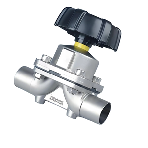 Van màng 2 chiều không chết van màng chân 304L 316L cf3m DN40 PN16 van màng vệ sinh cho nước tinh khiết - Product Image 4