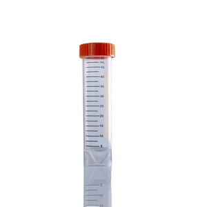 Graduated Sampling Tube With Red Cap Sterile Lab Test Tube 50 Ml Centrifuge Tube - Product Image 1