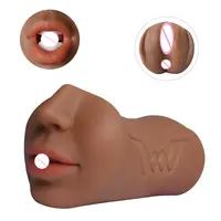Yeni Amazon 3 In 1 gerçekçi ağız Oral seks oyuncakları erkekler için yapay vajina erkek Masturbator Pussy oyuncaklar erkekler için