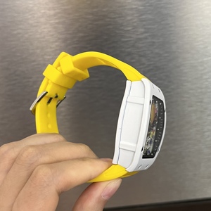 Reloj de Cuarzo Deportivo Resistente al Agua <span class=keywords><strong>RM</strong></span> <span class=keywords><strong>88</strong></span> con Esfera Smiley Element Premium para Hombre, Estilo Richard, Forma de Barril - Product Image 4