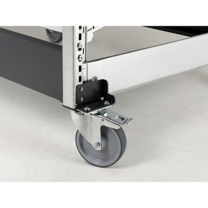 Crémaillère à rouleaux dynamiques Fami Kanban FIFO ST1103 1118x1009x2164mm avec 4 cadres et roues inclinés - Product Image 3