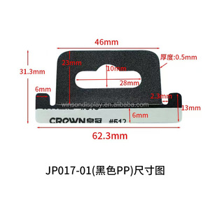 Hot Sale PP <b>Plastic</b> Hole <b>Hook</b> Adhesive Hanging Hole hang Tab Supermarket Self Adhesive Packing <b>Plastic</b> hang Tabs - Product Image 4