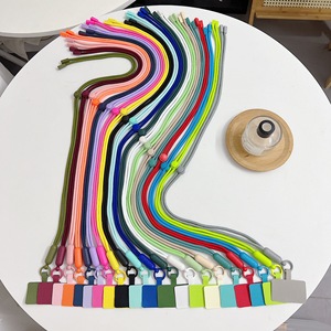 Collier ajustable pour téléphone portable <span class=keywords><strong>Cordon</strong></span> universel pour téléphone en nylon Patch Cross Neck Clip Macaron Color Long Neck Chain Rope - Product Image 6
