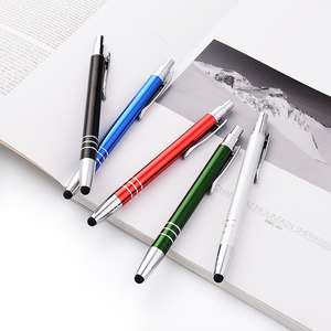 Aceptar el logotipo de impresión de material y color 2 en 1 tablet punta de goma stylus pen - Product Image 2