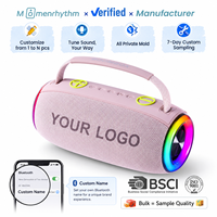Altavoz de 30W con Bajos Profundos, Resistente al Agua IPX7, Luz RGB, Emparejamiento TWS BT5.3, Radio FM, USB, AUX, Portátil, para Fiestas al Aire Libre y Camping