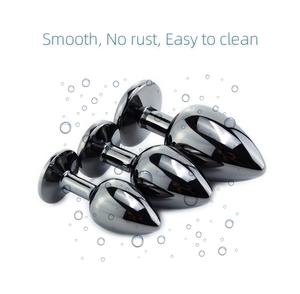 <span class=keywords><strong>Sex</strong></span>-Produkt Set, Analplug aus Gunmetal-Schmuckmetall in 3 verschiedenen Größen - Product Image 5