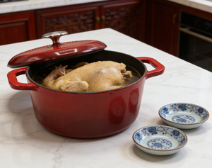 Ensemble de casseroles <span class=keywords><strong>en</strong></span> fonte émaillée antiadhésive, casserole et faitout avec différentes couleurs, facile à cuisiner et à nettoyer - Product Image 4