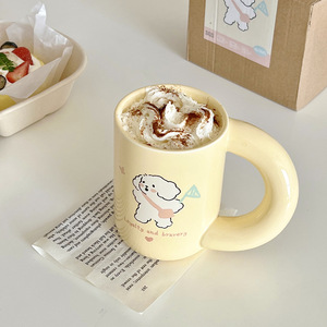 Lelyi Ins Style tasse en céramique tasse à café au lait pour amis mignon cadeau d'anniversaire tasse à eau haut de gamme - Product Image 3