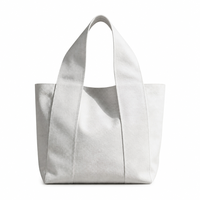Sac fourre-tout en toile pliable de luxe, très résistant, 24 oz |   Design minimaliste avec poignée large |   Logo personnalisé, écologique, de qualité supérieure pour les marchés