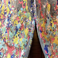 Jeans DiZNEW OEM à quantité minimale de commande basse Streetwear personnalisé à tendance éclaboussures de peinture pour hommes