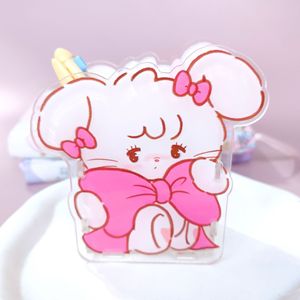 Очаровательный прозрачный акриловый пластиковый Настольный держатель для ручек креативный мультяшный студенческий многофункциональный офисный канцелярский календарь - Product Image 6