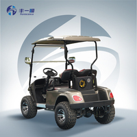Nouvelle voiturette de golf électrique à 4 roues Club Car avec batterie au lithium 72v certifiée CE sur le terrain de football