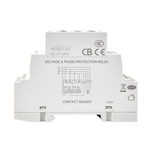 รีเลย์ป้องกันไฟฟ้าสามเฟสสามสาย L/N:127V-265V 50/60Hz DPDT:8A/AC250V - Product Image 2