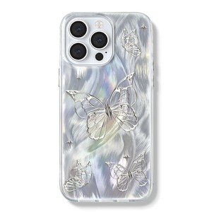 Bướm Acrylic Trường Hợp Điện Thoại Cho iPhone 16 15 14 Pro Max 13 12 11 Pro XS XR 17 Cộng Với Chống Sốc Bìa Bảo Vệ Màn Hình Vỏ - Product Image 1