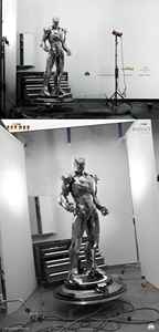 Sculpture grandeur nature de Iron Man MK2 de haute qualité, personnage de film Marvel, super-héros, statue en résine pour décoration - Product Image 6