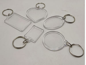 Xinrunjin personalizado en blanco acrílico llaveros Logo texto transferencia térmica impresa portátil personalizable marca activaciones nicho eventos - Product Image 6