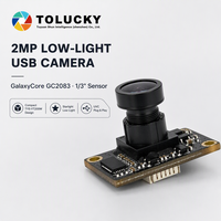 Modul Kamera USB OEM 2MP GalaxyCore GC2083 1/3" 1080P Cahaya Rendah UVC Strip Board untuk Sistem Visi Tertanam