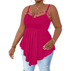 Grande taille gilet hauts pour femmes vêtements 2025 été Sexy grande taille mince pull à manches courtes femme coréen débardeur T-Shirts t-shirts - Product Image 5