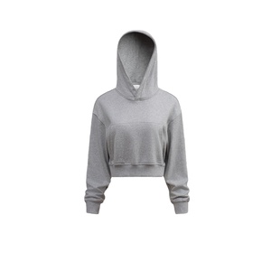 TKAN460D Women <b>Winter</b> Season Fashion Custom Printed Solid Color Sport Streetwear Style 100% Cotton Loose Fit Casual Anti-Wrinkle - Product Image 2