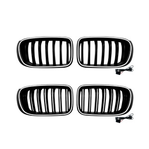 ฝาครอบกระจังหน้า LED สำหรับ BMW X3 X4 F25 F26 LCI ปี 2014 2017 พร้อมไฟ วัสดุ ABS ติดตั้งกับกันชน - Product Image 4