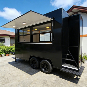 Remolque de Comida Comercial en Venta |   Camión de Café y Helados Móvil con Equipamiento de Cocina Completo, Camioneta de Comida Rápida para Exteriores - Product Image 1