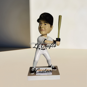 Maßge schneiderte Baseball Bobblehead Action figur, benutzer definierte Baseballs pieler Figur für persönliches Geschenk, Team Memorabilia & Marken werbung - Product Image 4