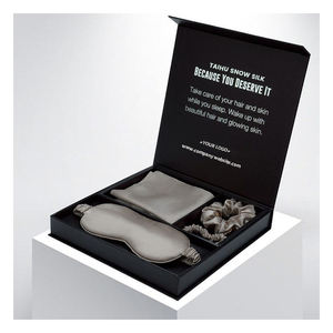 100% lussuosa <span class=keywords><strong>federa</strong></span> in seta di gelso <span class=keywords><strong>con</strong></span> motivo ricamato in cui è stata progettata una scatola regalo <span class=keywords><strong>con</strong></span> <span class=keywords><strong>cerniera</strong></span> nascosta per uso domestico - Product Image 2