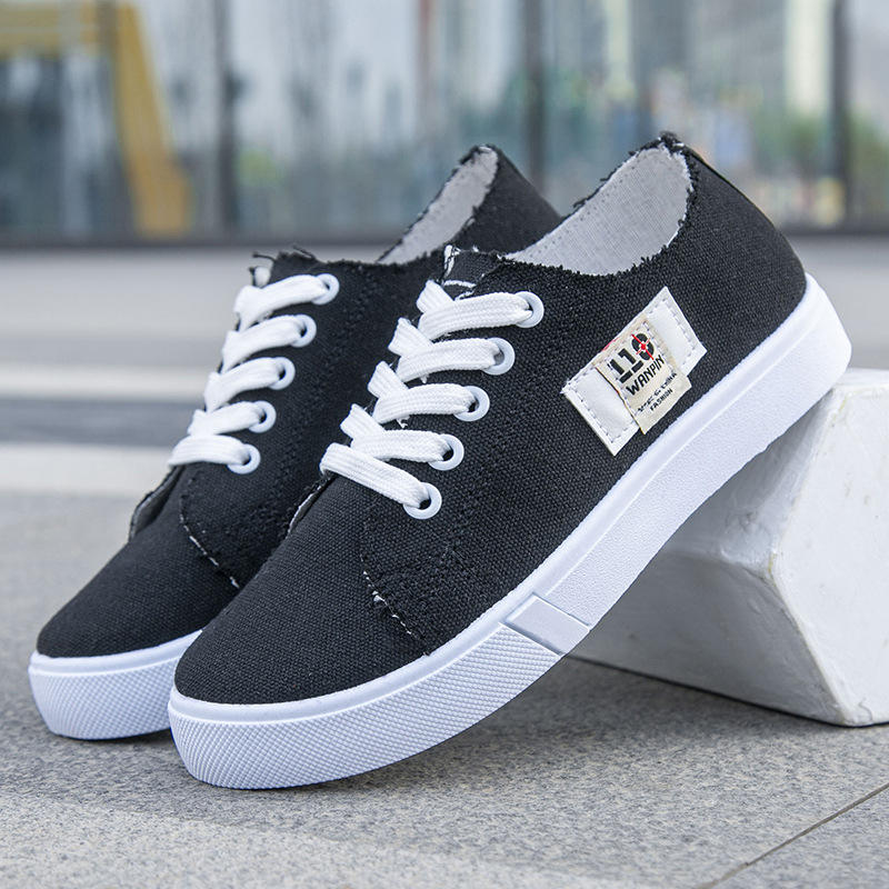 Simple Solid Canvas Shoes Lightweight Casual