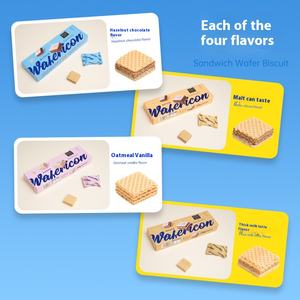 <span class=keywords><strong>Galletas</strong></span> Wafer Cremosas Rellenas 105g |   Surtido de Latte con Sabores a Avellana, Chocolate, <span class=keywords><strong>Avena</strong></span> y Vainilla para Meriendas y Pausas para Café - Product Image 5