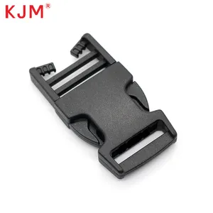 KJM Manufacturer Dual Adjustable Webbing Strap Buckle Pom Material for Nylon Webbing Strap Bag Accessories