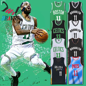 Maillots de basket-ball <span class=keywords><strong>Boston</strong></span> <span class=keywords><strong>Celtics</strong></span> 11, Lakers 24 23, Brooklyn Nets 7, Bulls 23, uniformes de basket-ball unisexes en matériau PU, <span class=keywords><strong>maillot</strong></span> d'entraînement - Product Image 6