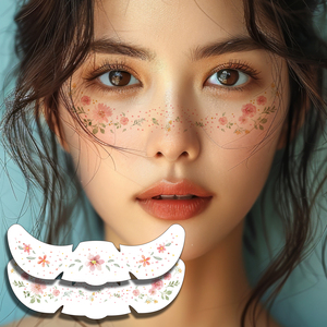 Adesivo del tatuaggio del viso bianco personalizzato per il corpo temporaneo di lunga durata delle lentiggini di san valentino per il Festival di Pratty dal vivo - Product Image 2