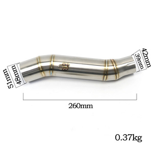 Conector de sistema de escape para motocicleta, tubo de enlace, tubo de escape medio, tubo curvo para <span class=keywords><strong>Honda</strong></span> CBR300 <span class=keywords><strong>CB300R</strong></span> 2012-2015 - Product Image 5