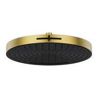 Douche suspendue minimaliste 3-en-1 pour la vente en gros B2B, avec panneau de 12 pouces et pommeau de douche rond aux fonctions pluie, cascade et brume