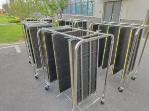 Bán buôn ESD PCB lưu trữ Xe đẩy giỏ hàng chống tĩnh điện PCB đứng doanh thu giá SMT ESD lưu trữ doanh thu giỏ hàng đứng loại có thể điều chỉnh - Product Image 5