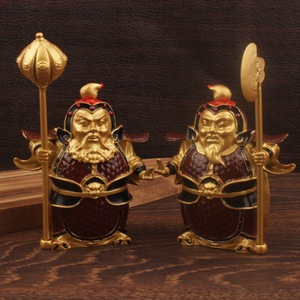 Figuras de Guardianes de Aleación Chapadas en Oro, Decoración de Mesa, Adornos para el Hogar de Año Nuevo Chino - Product Image 1