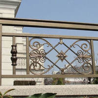 Rampe d'escalier verticale extérieure en alliage d'aluminium de haute qualité pour balcon et escalier de villa