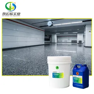 Hoge Hardheid Crystal Clear Stone Jas Aanrecht Epoxyhars Floor Coating Epoxy Hars En Verharder Voor Zand Gemengde