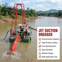 Drague modulaire à aspiration par jet certifiée CE SGS, 1200 m³/h, pour le pompage de sable de rivière et la production de sable