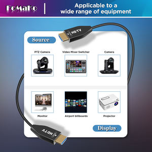 Câble FoMaKo 8K en fibre optique plaqué or pour connecteurs mâles (49,21 ~ 328,08) FT (15-100m) Ultra Haute Vitesse 48 Gbps UHD HDTV 2.1 - Product Image 5