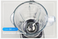 Mixeur Électrique Professionnel Robuste en Acier Inoxydable à 6 Lames avec Pot Anti-Fuite de 1,5 L pour Usage Domestique et Hôtelier