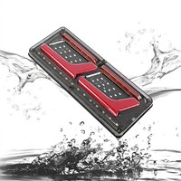Feu arrière LED séquentiel pour camion et remorque, robuste, 33cm 46cm, COB DRL, Stop, Frein, Clignotant, Marche arrière, 12V 24V, Étanche