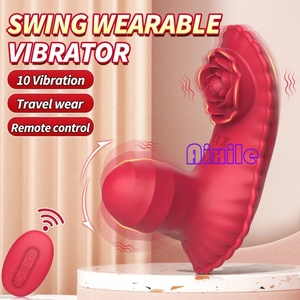 Vibrateur rose portable à télécommande pour stimulation du point G, clitoridienne et anale, jouet sexuel pour femmes et couples avec 10 modes de vibration - Product Image 5